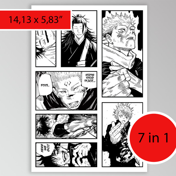 Jujutsu Kaisen SET fake tattoo Anime manga merch Temporary - Inspire Uplift