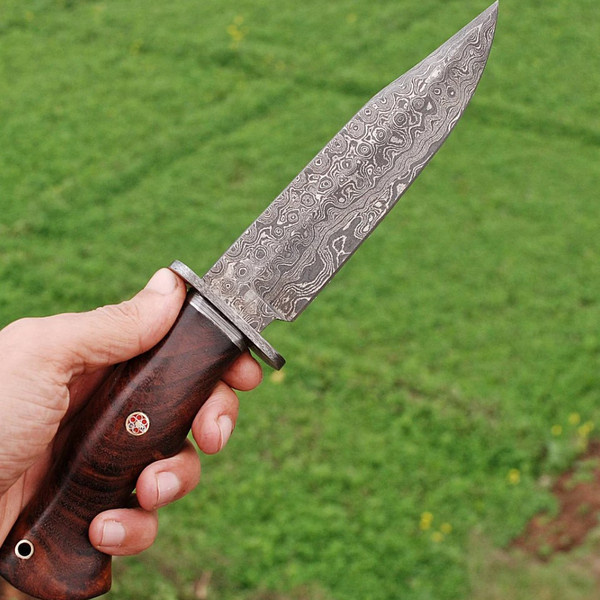 Damascus knife,Hunting Knife,Bushcraft knife,Handmade knives - Inspire  Uplift