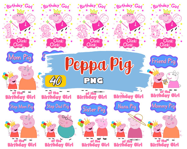 peppa pig png, Family peppa pig png, peppa pig clipart, Digital download.jpg