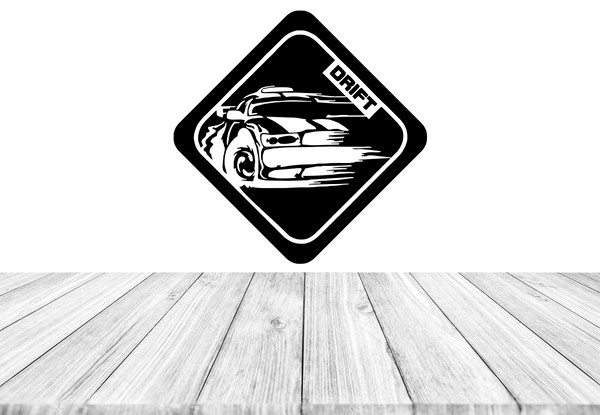 Drift Sticker Image Of Racing Car Race Children Room Boy Room Garage