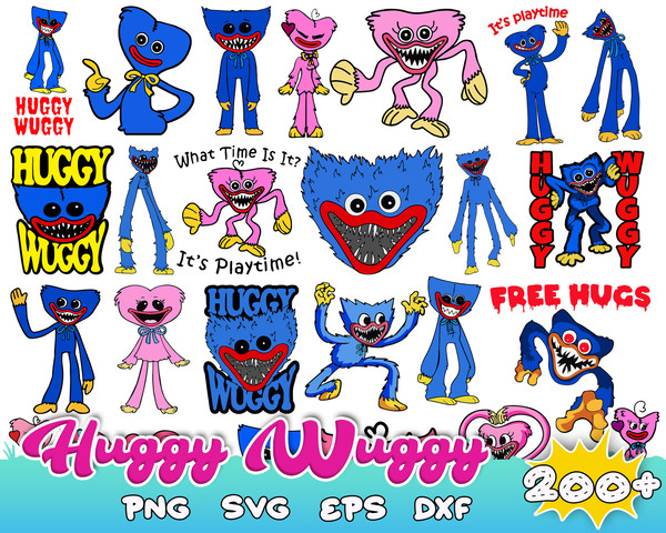 Huggy Wuggy Svg, Kissy Missy Svg, Poppy Playtime Svg, Cutfil - Inspire  Uplift