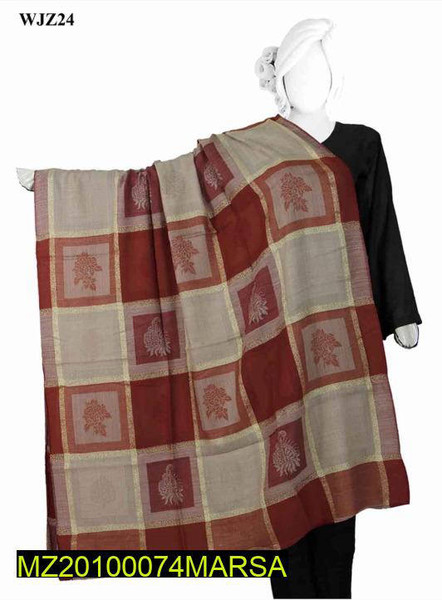 Winter Zarri Check Banarsi Jacquard Shawl 0-1.png