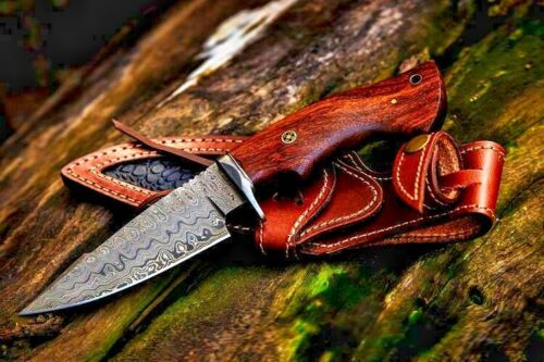 Custom Handmade Damascus Steel Hunting Knife Fix Blade Full tang Gift For Him.jpg