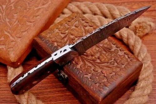 Custom Handmade Damascus Steel Hunting Knife Fix Blade Full tang Gift For Him 1.jpg