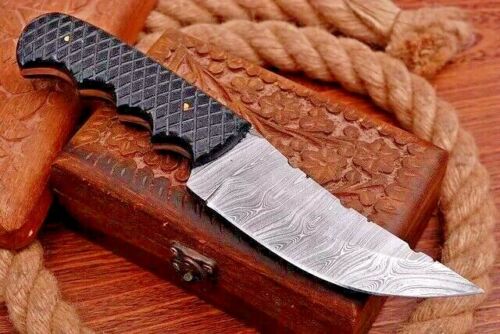 Custom Handmade Damascus Steel Hunting Knife Fix Blade Full tang Gift For Him Handmade Knives.jpg