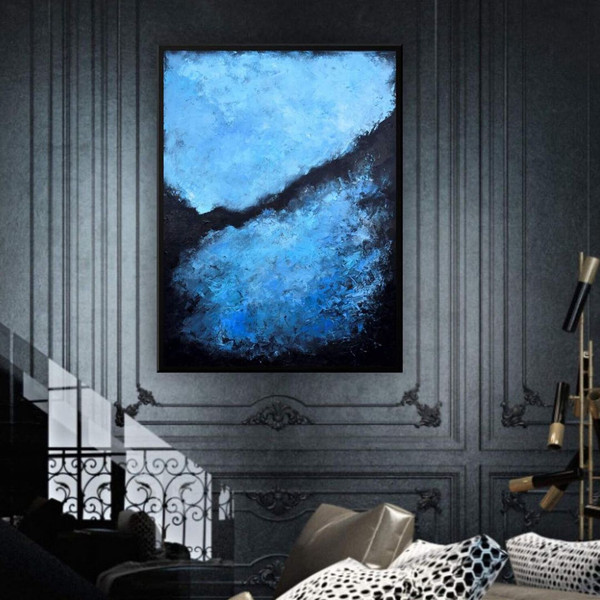 blue-and-black-abstract-art-original-oil-painting