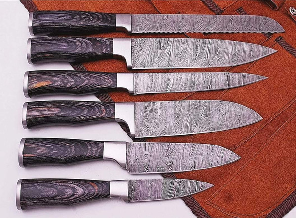 MAGNACUT chef knife set 6 Pieces CUSTOM HANDMADE Chef Knife - Inspire Uplift