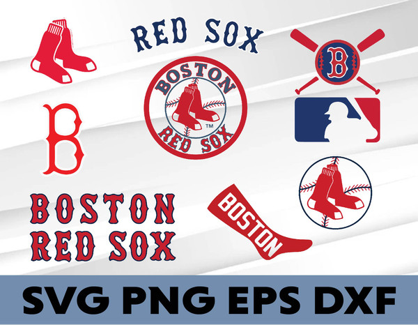 Boston Red Sox Bundle SVG, Red Sox Logo Bundle SVG