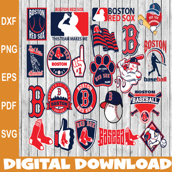BOSTON RED SOX SVG FILES BUNDLE