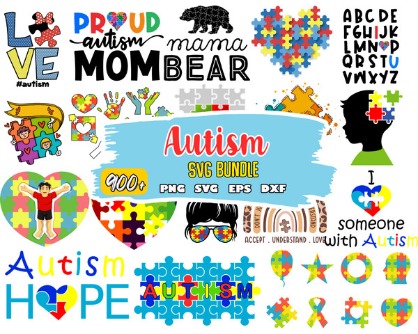 Autism Svg Bundle, Autism Awareness Svg, Autism Quote Svg, Au-Some Svg, Autism Mom Svg, Puzzle Svg.jpg