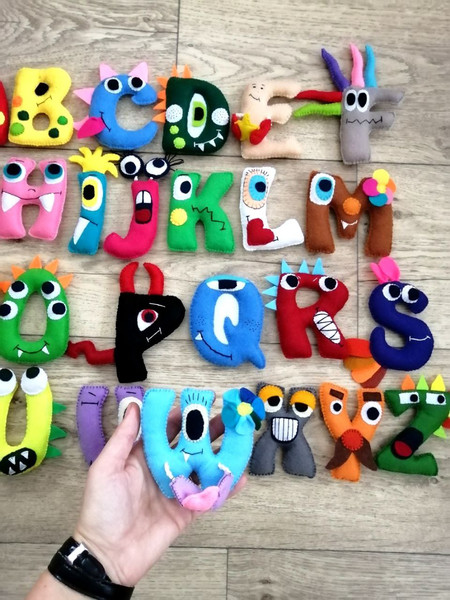 Alphabet Lore A-Z PDF Patterns and Tutorial. Easy Sewing Felt Toys. DIY  Toys for Your Little One. Learning Alphabet. 