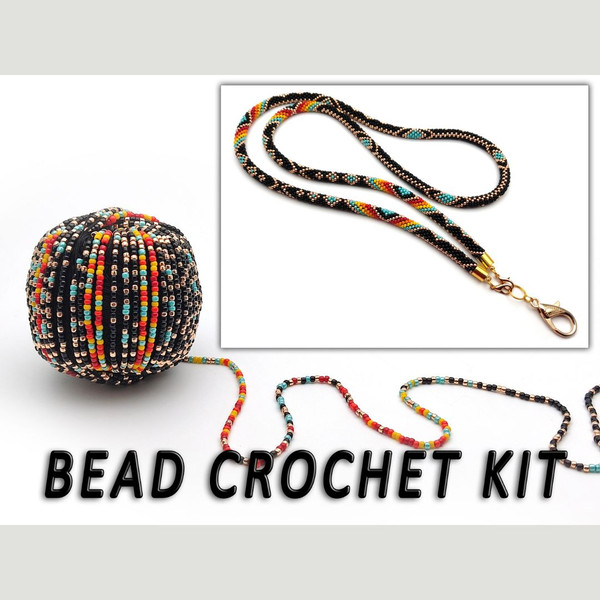 Bead crochet keychain kit, Keychain craft kit, Jewelry makin - Inspire  Uplift