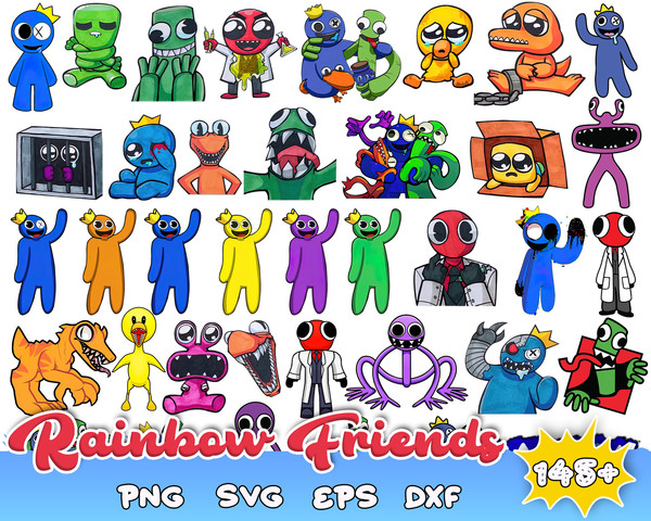 Blue Rainbow Friend Png, Rainbow Friend Png, Rainbow Friend Clipart,  Digital Instant Download
