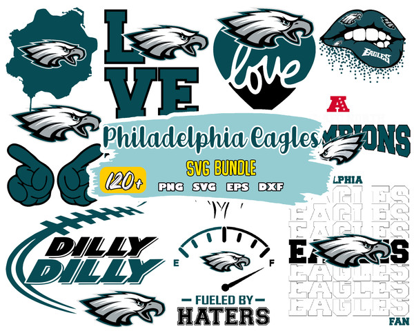 Philadelphia Eagles SVG bundle , Philadelphia Eagles svg dxf - Inspire  Uplift