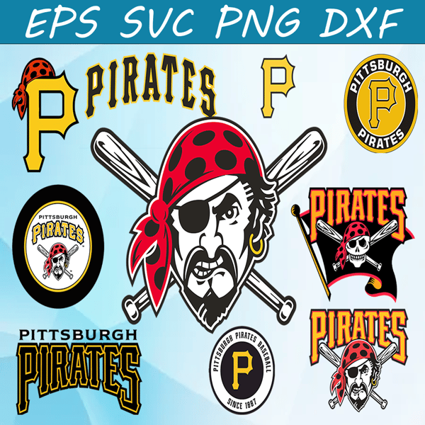 Pittsburgh Pirates Logo svg, Pittsburgh Pirates png, Cricut