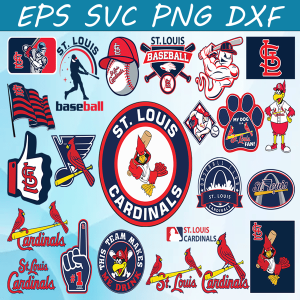 Louis Cardinals Logo Png Transparent & Svg Vector - St Louis