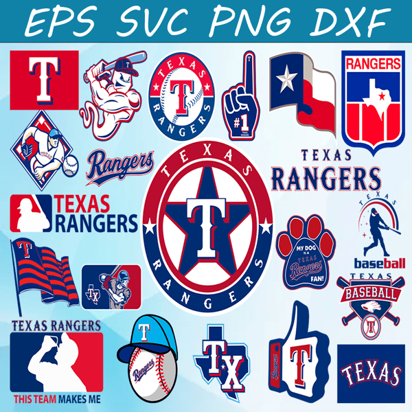 Bundle 21 Files Texas Rangers Baseball Team Svg, Texas Range - Inspire  Uplift