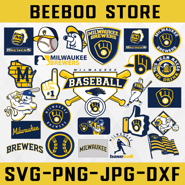 7 Files Milwaukee Brewers SVG Files, Cut Files, Baseball Clipart, Cricut  Milwaukee, Brewers svg, Cutting Files, MLB svg