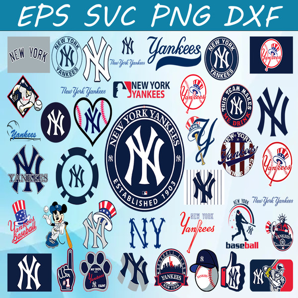 New York Yankees Logo MLB Team SVG File For Cricut