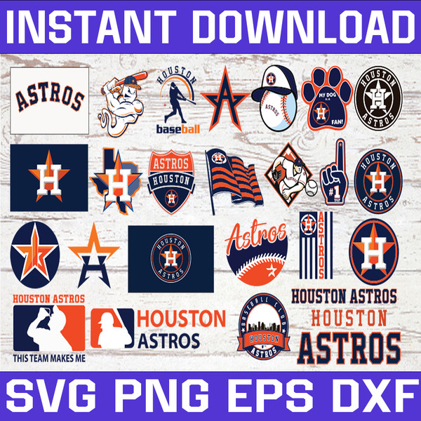 Bundle 25 Files Houston Astros Baseball Team svg , Houston A