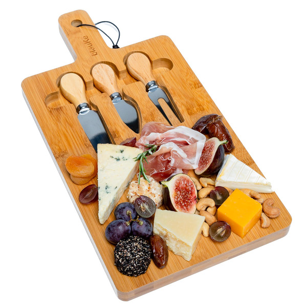 Formaticum Professional 4 Knife Set Unique Cheese Knives for Cheese Board Knife Charcuterie Board Cheese Slicer Bulk Cheese Knives, Cheese Board