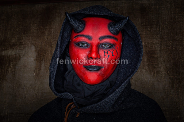 female demon makeup