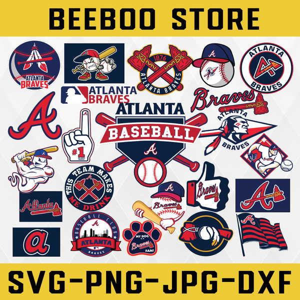 23 Files Atlanta Braves Svg, Cut Files,Baseball Clipart, Cricut contains  dxf, eps,Atlanta, Braves svg, MLB svg