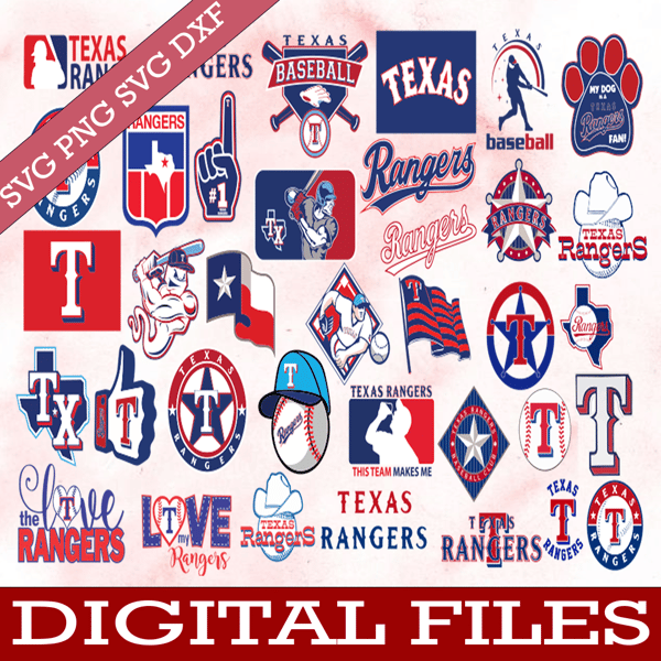 37 Files Texas Rangers Svg, Baseball Clipart, Cricut Texas svg, Rangers  svg, Cutting Files, MLB svg, Instant Download