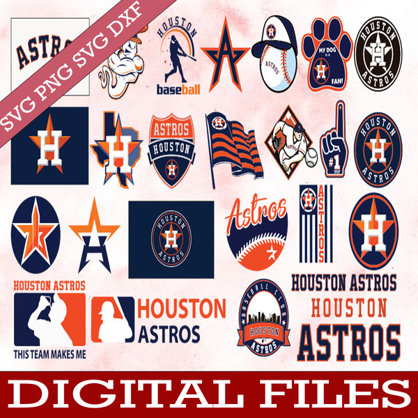 Astros SVG,SVG Files For Silhouette, Files For Cricut, SVG, DXF