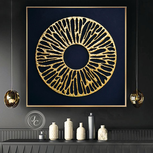 Black-and-gold-abstract-wall-art-original-textured-painting