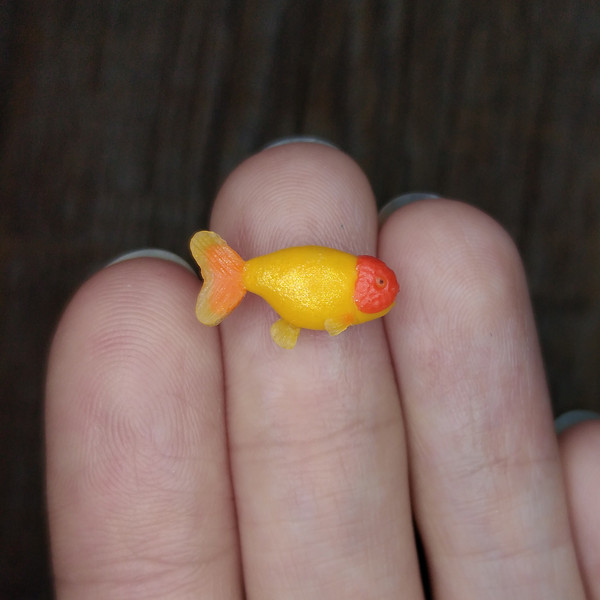 5pcs Dollhouse Miniature Model Fish Carp Simulation Animals For Kids Toys  DIY Decorative Goldfish Figurines Home