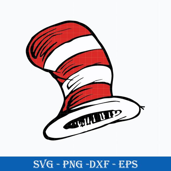 Hat Dr. Seuss Svg, Cat In The Hat Svg, Dr. Seuss Svg, Png DX - Inspire ...