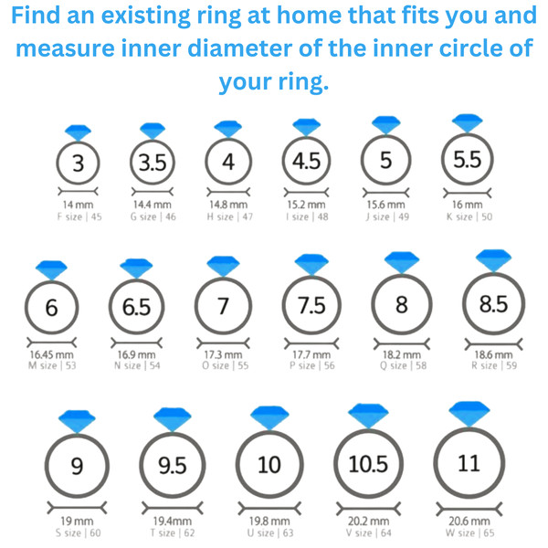 Printable Ring Sizer Ring Size Finder Ring Size Measuring Tool