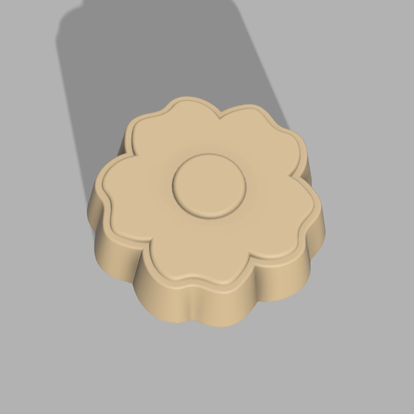 Flower Bath Bomb Mold 3D model