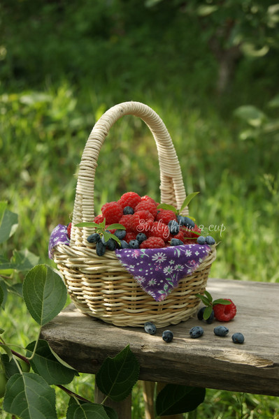 photo of raspberry basket