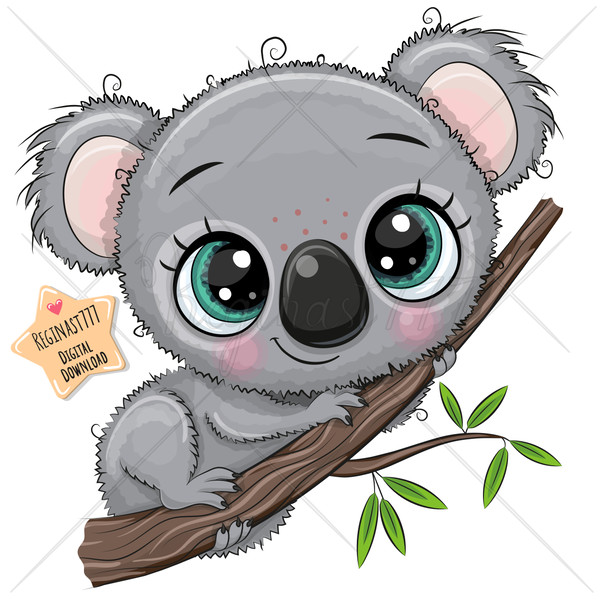 cute koala clipart