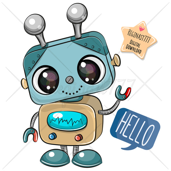 cute robot png