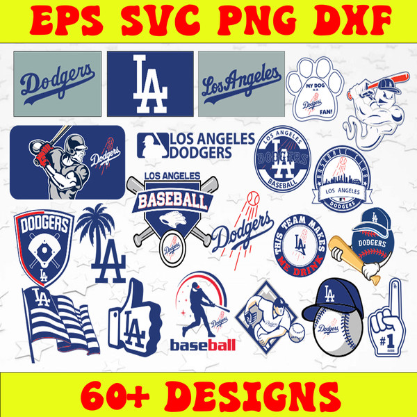 Los Angeles Dodgers SVG Bundle