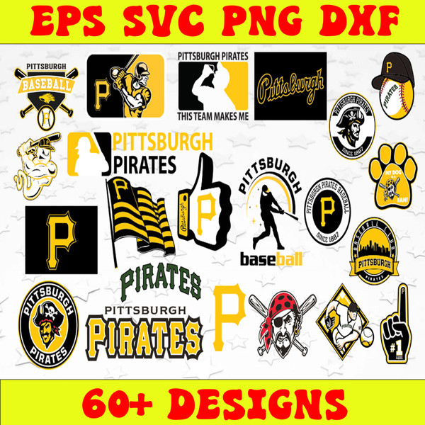 Pittsburgh Pirates SVG • MLB Baseball Team T-shirt Design SVG Cut