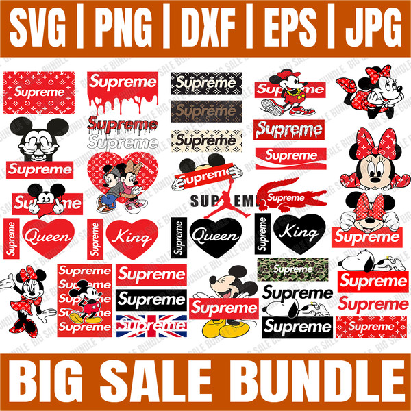 Bundle 35 Files Supreme Fashion Logo SVG, Supreme PNG, LV Su - Inspire  Uplift