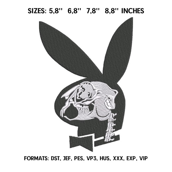 Playboy Bunny Embroidered Iron-on Or Sew-on Patch