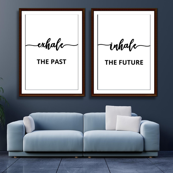 Inhale Exhale Wall Art. Inhale Exhale Print for Pilates 