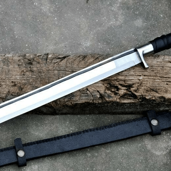 D2 Steel Sword, Hunting Short Sword, Battle Ready Sword, Viking Sword, Includes Sheat.png