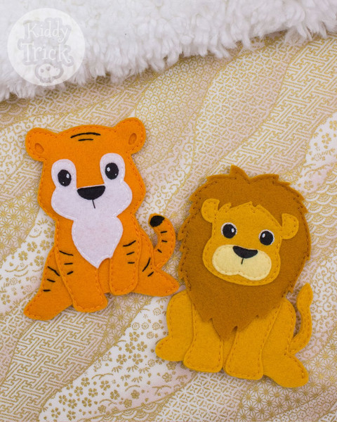 felt tiger and lion.jpg