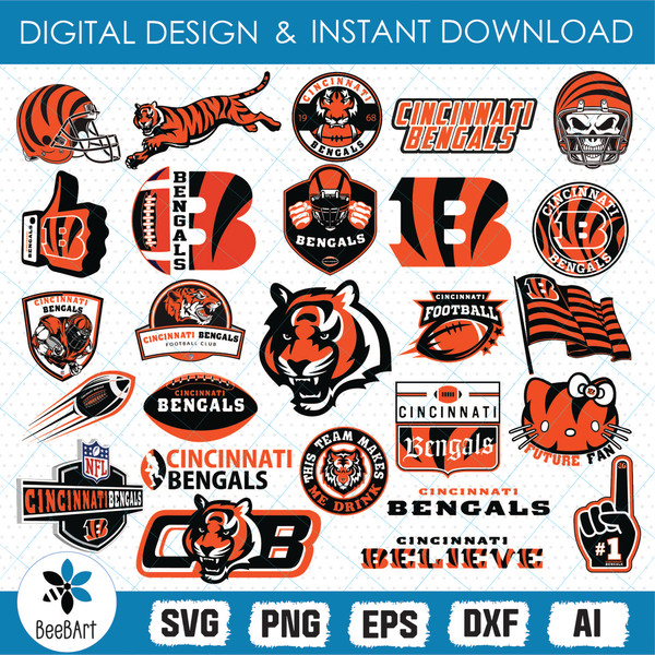 Go Bengals SVG • NFL Cincinnati Football Team T-shirt Design SVG