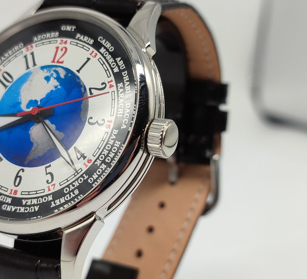 mechanical-watch-Cosmopolite-of-the-Earth-Raketa-movement-Stainless-Steel-marriage-2