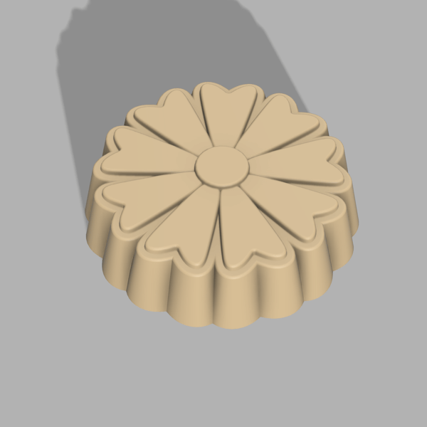 Flower Bath Bomb Mold 3D model