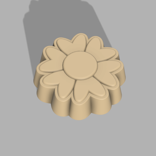 Flower Bath Bomb Mold 3D model
