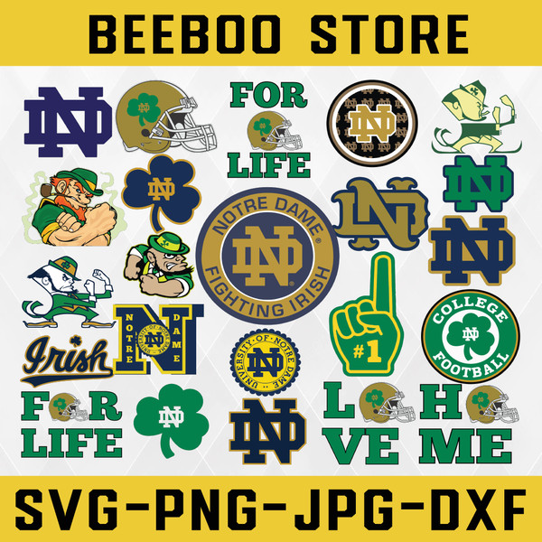 Digital Download, Notre Dame Fighting Irish logo, Notre Dame - Inspire  Uplift