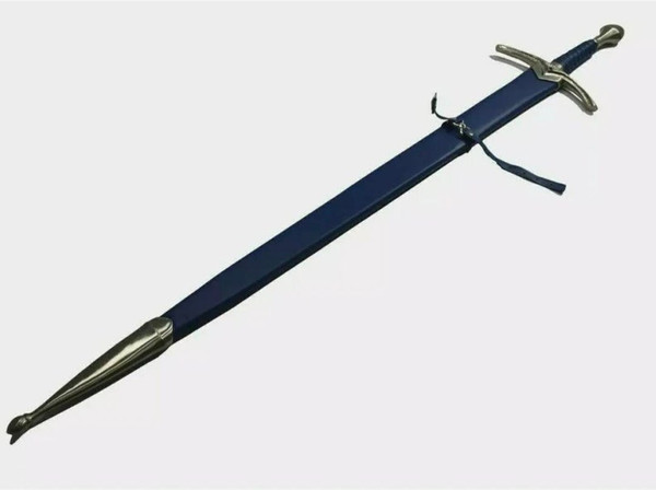 Monogram Sword, Sword of Glamdring the Elvenking Long Sword, Wall Mount Decor, Battle Ready Sword, Fantasy Swords,Handmade Engraved Costume (5).jpg